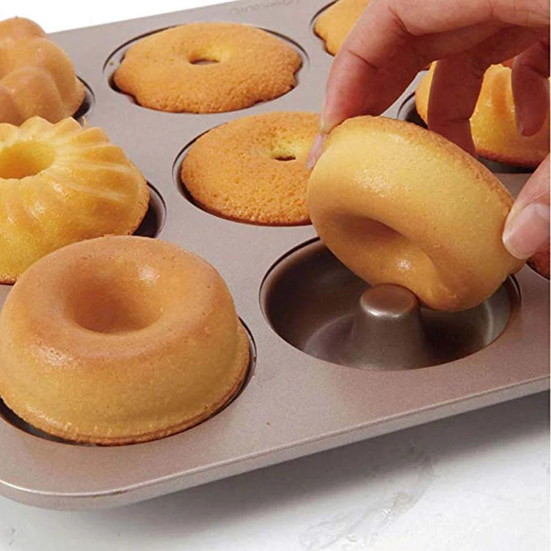 Антипригарные сковороды для выпечки 6 сеток из углеродистой стали форма пончиков
