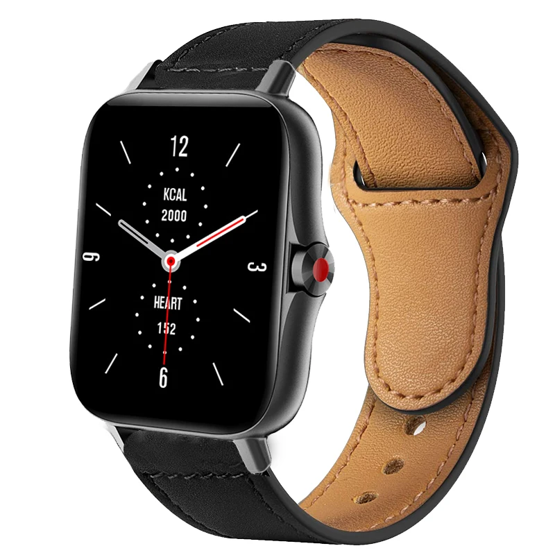 

Ремешок для часов из натуральной кожи, браслет для Xiaomi Amazfit GTS 2/mini/2e, Huami Amazfit GTR 2e GTR 2, аксессуары для наручных часов