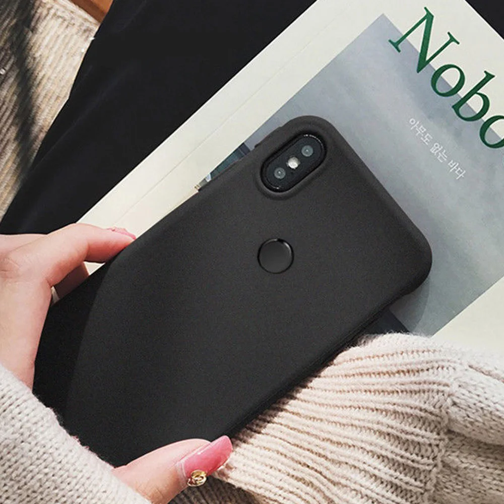 LAPOPNUT силиконовый мягкий матовый ТПУ чехол задняя крышка для Xiaomi Redmi S2 Note 5 6A Pocophone F1