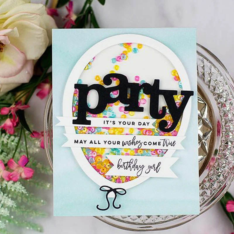 Вечерние высечки для открыток вечерние скрапбукинга металлические новинка