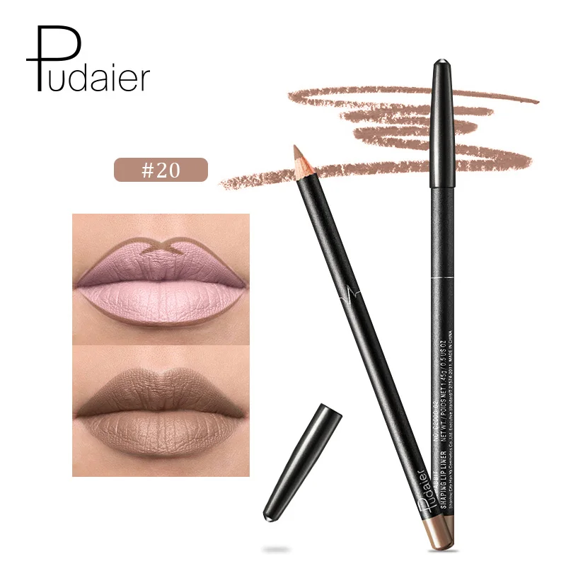 20 1 шт. Новинка Pudaier Lipliner Nude губная помада карандаш стойкий водонепроницаемый матовый для макияжа, косметика для губ 36 цветов - Цвет: 20