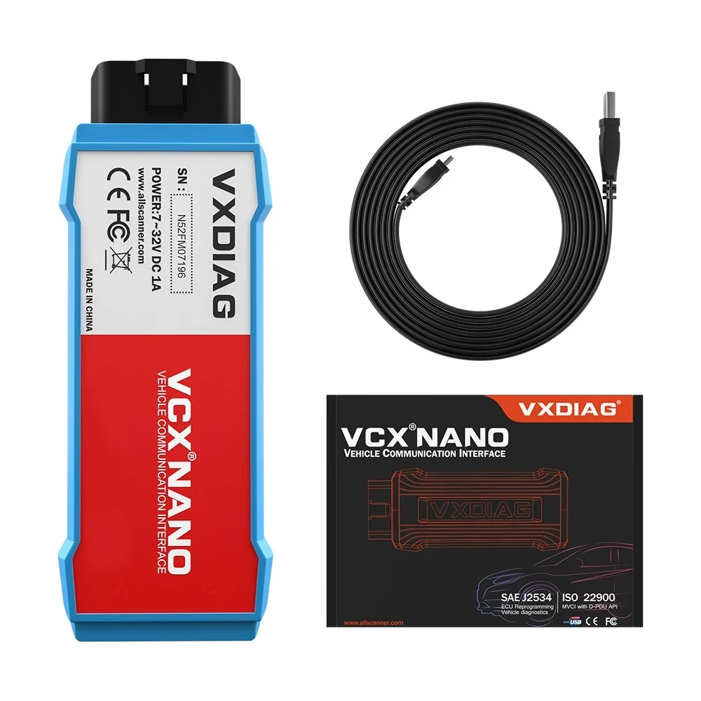 Автомобильный диагностический сканер VXDIAG VCX NANO прибор для полной диагностики