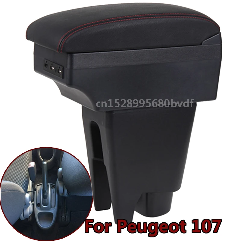 

Подлокотник для Peugeot 107 для Citroen C1/Toyota Aygo BJ, центральный подлокотник для магазина, внутреннее хранение, Стайлинг автомобиля