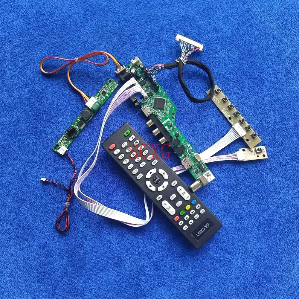 

ЖК-дисплей/светодиодный 30 контактный LVDS сигнал аналоговый DIY Kit Экран управляющая плата, совместимому с HDMI USB AV VGA для LM190E09/LM190E0A/LM190E0C 1280*1024