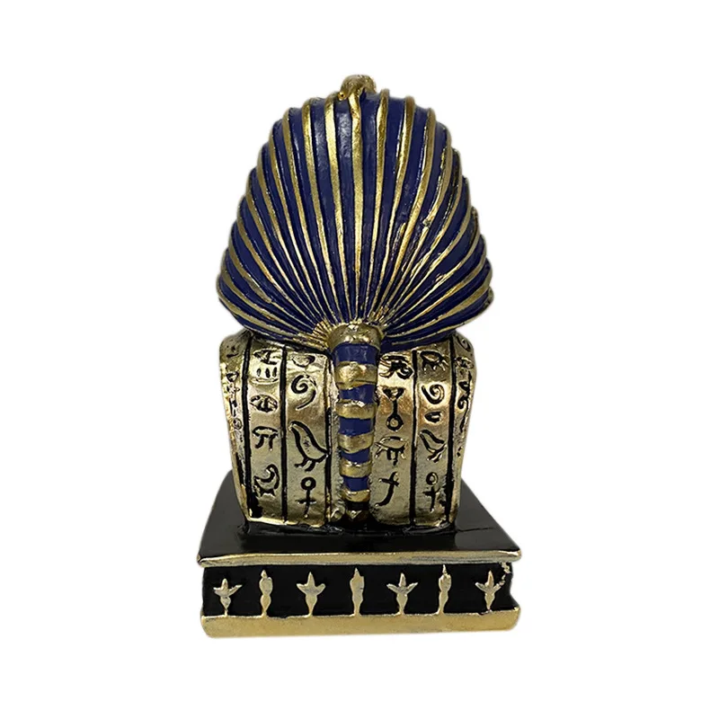 Ancient Egyptian Pharaoh Mask Of King Tut Statue Golden Tutankhamun Bust Figurine | Figurines &amp Miniatures