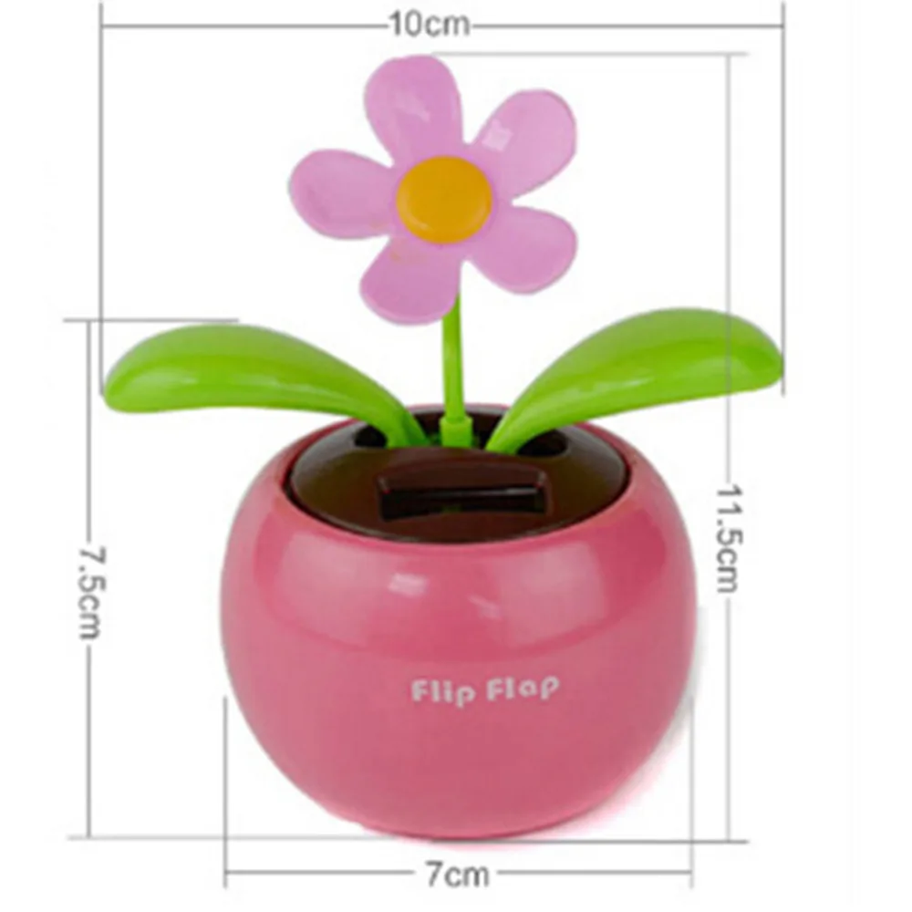 1 шт. пластиковые поделки для дома автомобиля цветочный горшок солнечная энергия