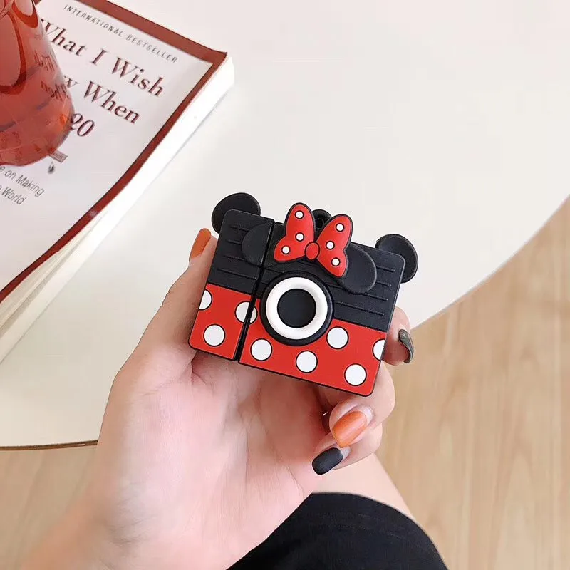 Симпатичные беспроводные Bluetooth наушники силиконовые чехлы для Apple AirPods