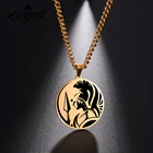 LIKGREAT подвеска Афина ожерелья богини мудрость с подвеской из нержавеющей стали для мужчин и женщин цепи ожерелье греческой, ювелирные изделия в качестве подарка