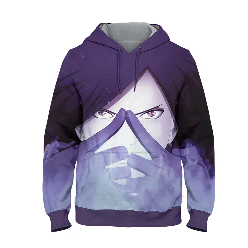 

YOUTHUP 2020 New Arrival Anime Men's Hoodie Sasuke Sweatshirts Pullovers Long Sleeve Male Hoodies Sweatshirts 5XL