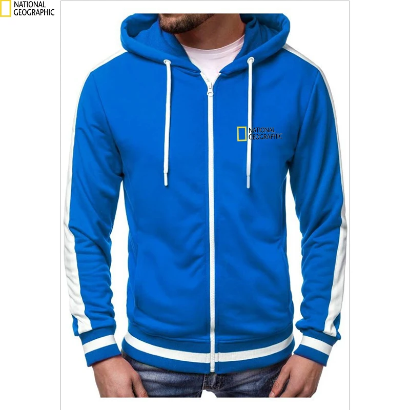 Худи с национальным географическим принтом Новинка весна-осень 2021 мужской