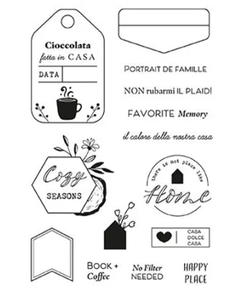 

French Clear Stamp for Scrapbooking Transparent Silicone Rubber DIY Photo Album Decor 1116