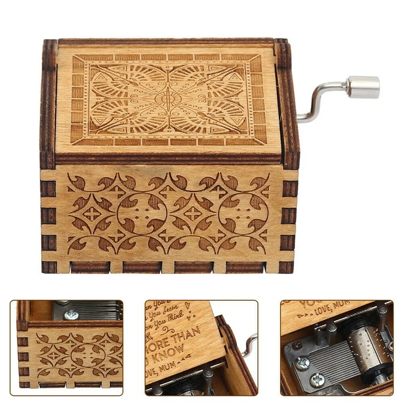 Деревянная музыкальная шкатулка для мамы и дочки-вы мой Солнечный свет