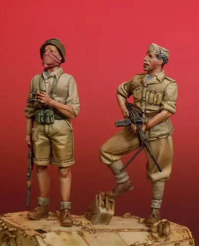 Новая сборная 1/35 подставка итальянский воин 2 фигурки фигурка из смолы