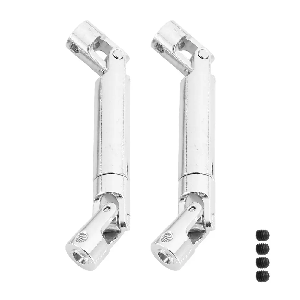 

2Pcs 90-115mm Steel CVD Universal Joint Drive Shaft for 1/10 RC Rock Crawler Car Axial SCX10 D90