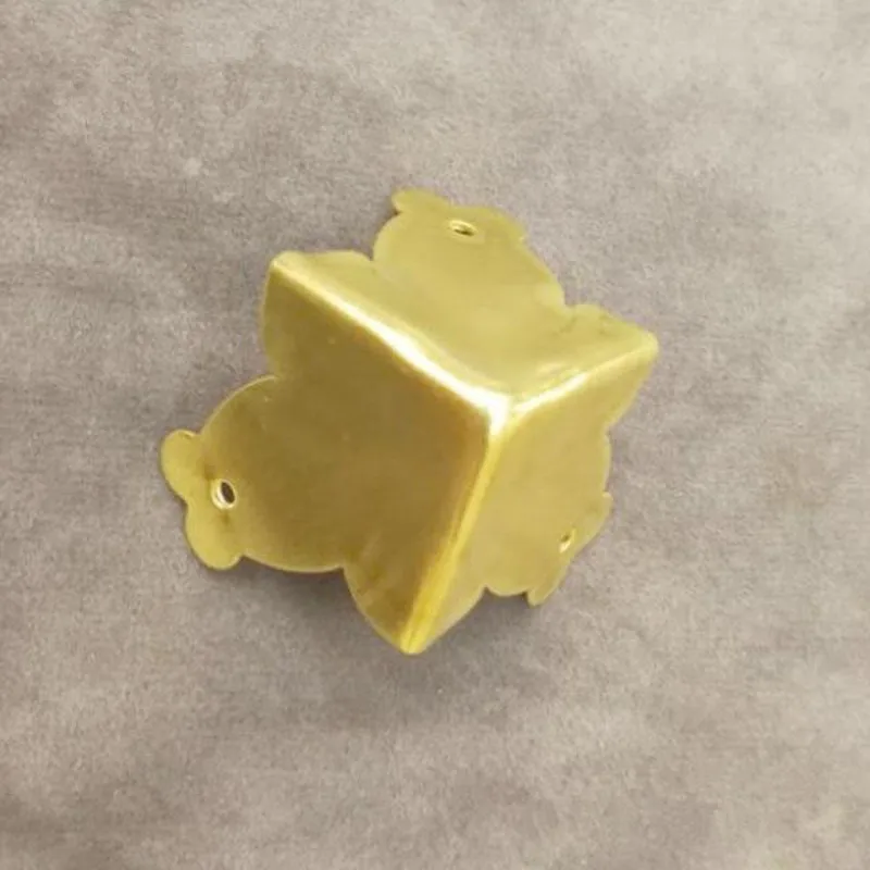 4 шт. антикварные медные металлические угловые кронштейны для деревянных ножки