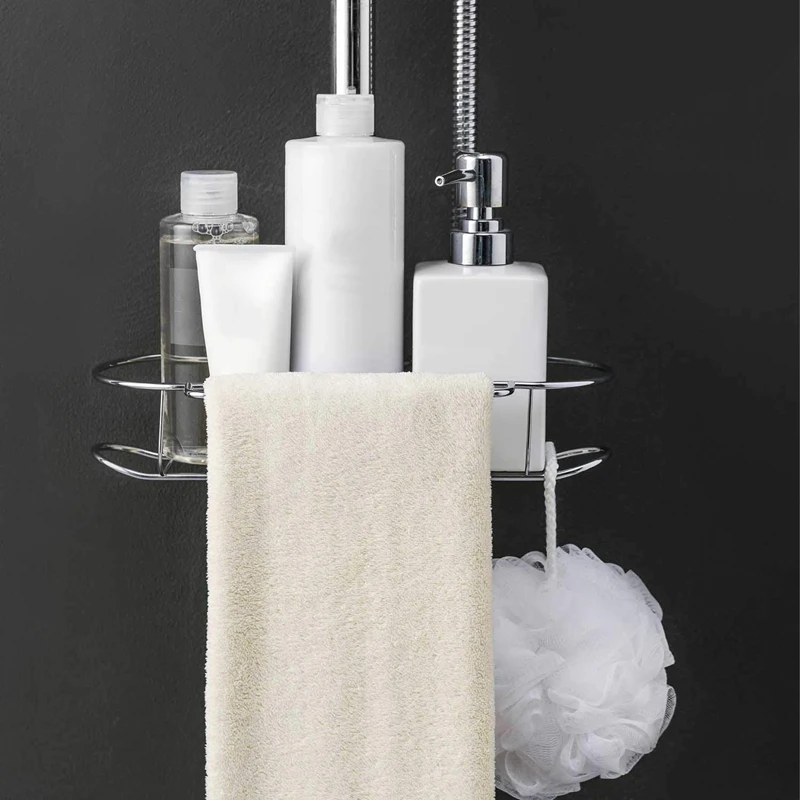 Держатель для губки кухонной мойки, органайзер для металлического ванны, держатель жидкости, кран-решетка, лоток для душа, фиксатор серебристого цвета.