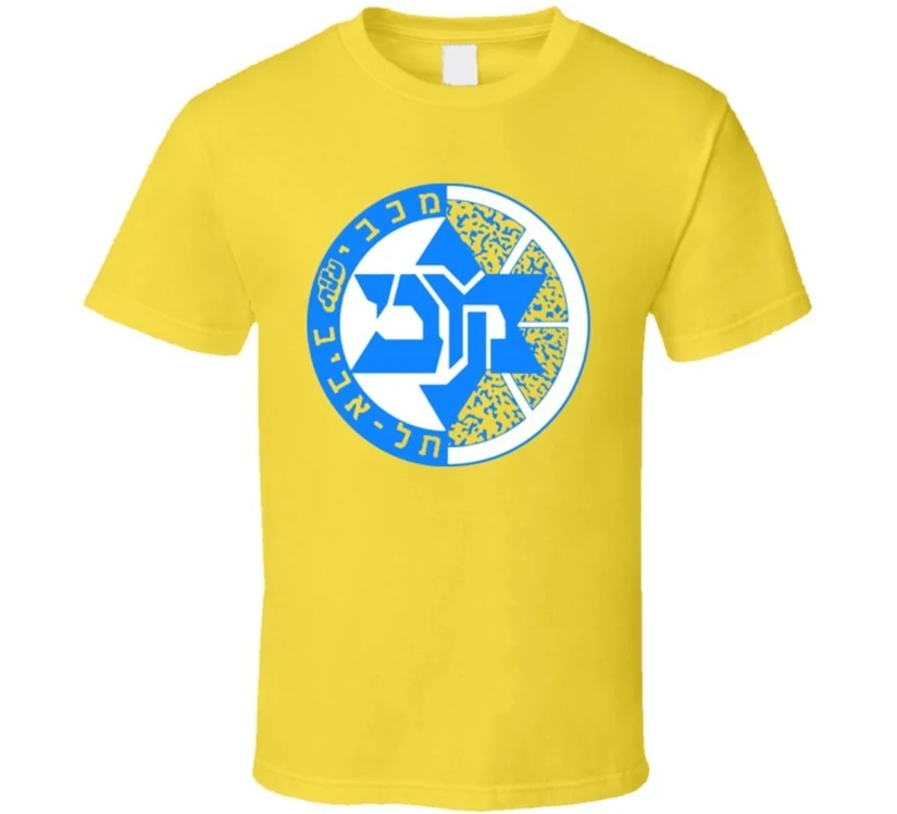 Маккаби Тель-Авив Израиль Баскетбол Футбол еврей футболка уличная | Мужская