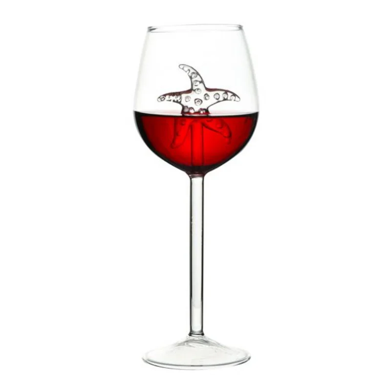 Качественный Европейский хрустальный бокал морской конь дельфин для красного