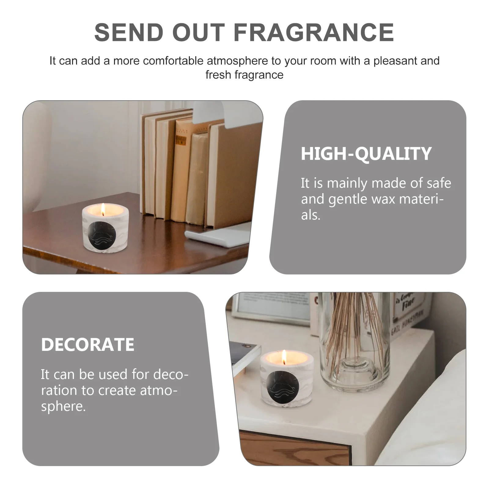 1 шт. Изысканная Статуэтка ароматическая свеча декоративная Ароматизированная