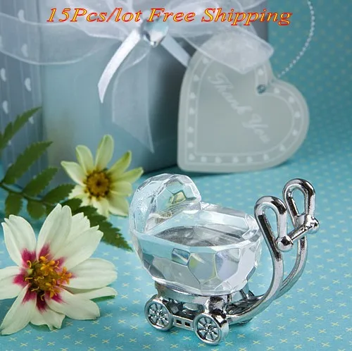 (15 шт./лот) хрустальные детские украшения подарок для ребенка коляска из