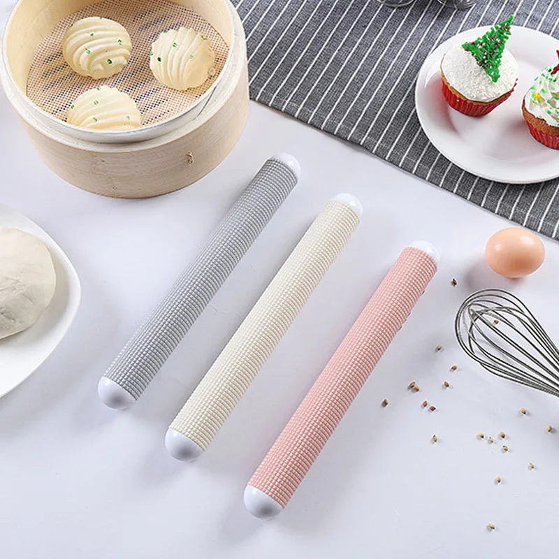 Non-stick Dough Roller Sticks Rolling Pin Kitchen Gadgets Food Grade Dumpling Wrapper Tool Baking Accessories 1Pcs Plastic | Дом и сад
