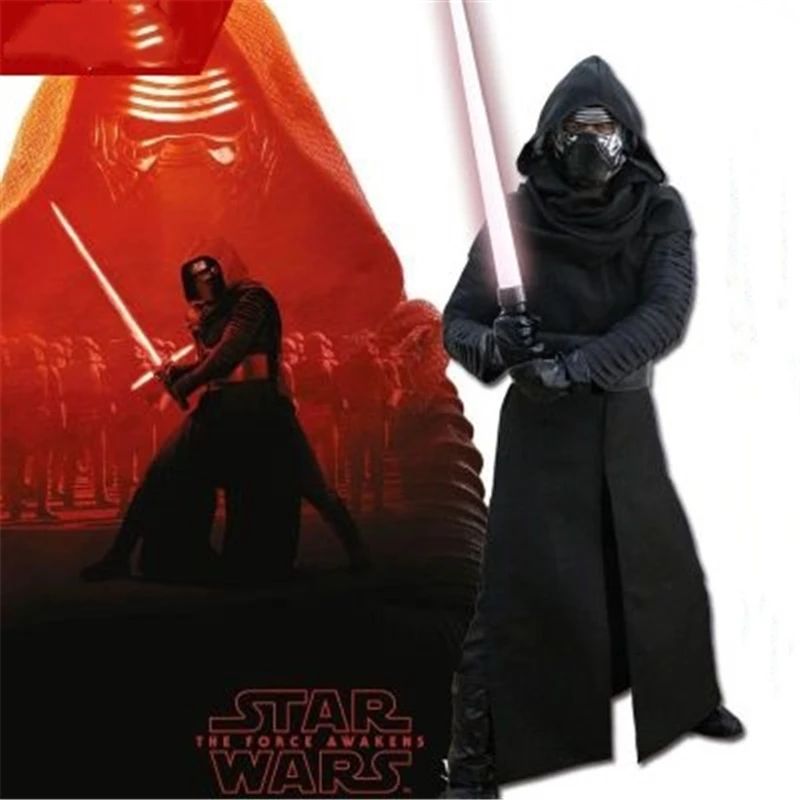 Аниме The Force Awakens (Звёздные войны: Пробуждение силы) Кайло Рен Хэллоуин Косплэй