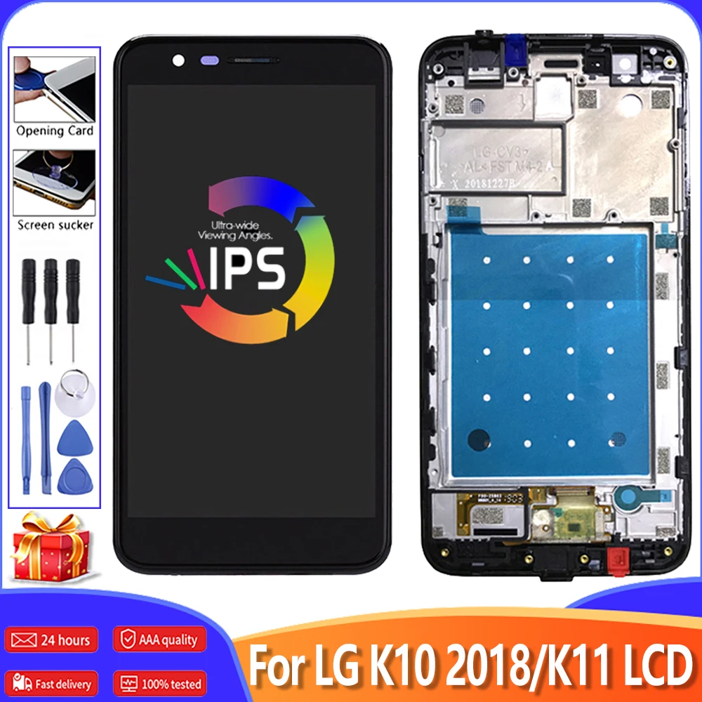 ЖК дисплей 5 3 дюйма с сенсорным экраном и рамкой для LG K10 2018 K11 K30 X410|Экраны