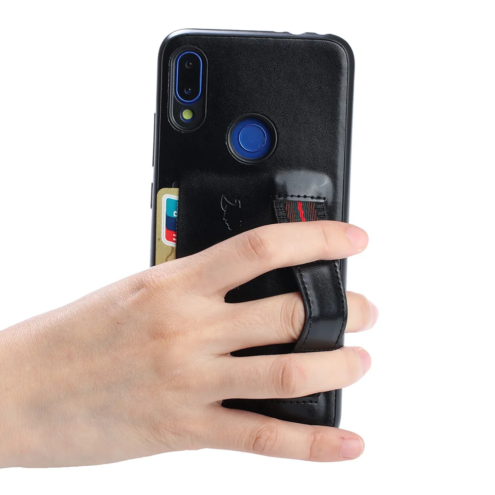 Кожаный чехол-портмоне с отделением для карт ремешком чехол для Xiaomi mi 9T Pro Red mi 7 7A Red mi Note 7 Pro роскошный мягкий ТПУ ремешок чехол для телефона, Capa