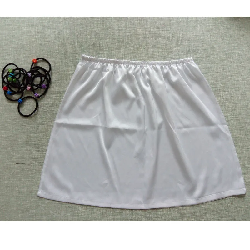 Шелковые атласы юбка-комбинация полускользящая имитирующая нижнюю юбку