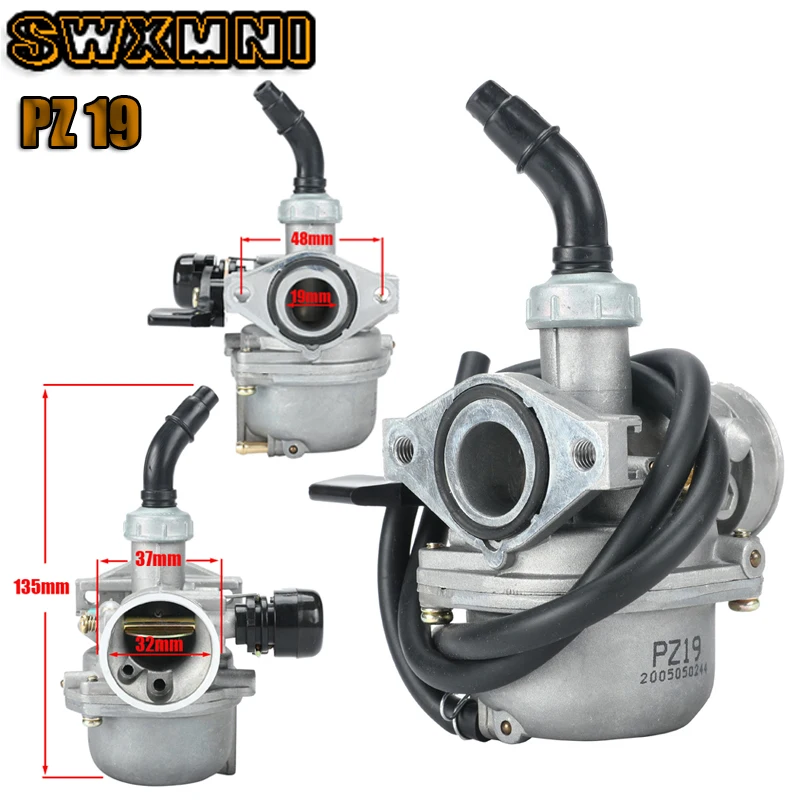 Универсальный карбюратор PZ19 19 мм для 50 70 90 110 125cc ATV Quad 4 Wheeler Байк мотоцикл