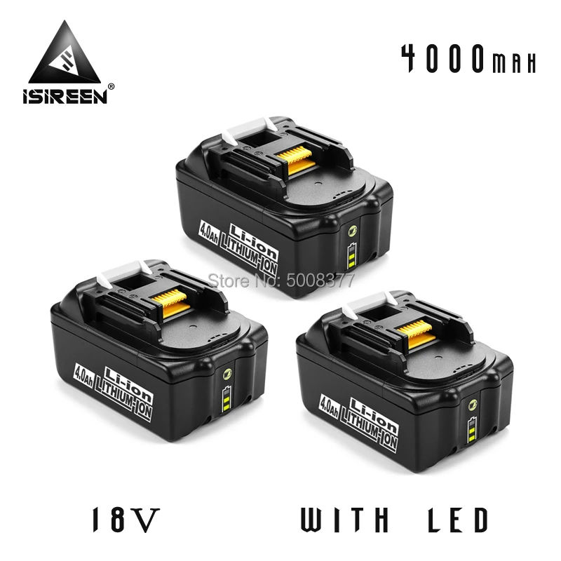 Литий ионный 4000 мА/ч Перезаряжаемые Батарея BL1840 Замена для Makita 18V BL1830 BL1815 194230 4 | Перезаряжаемые батареи -4000125079060