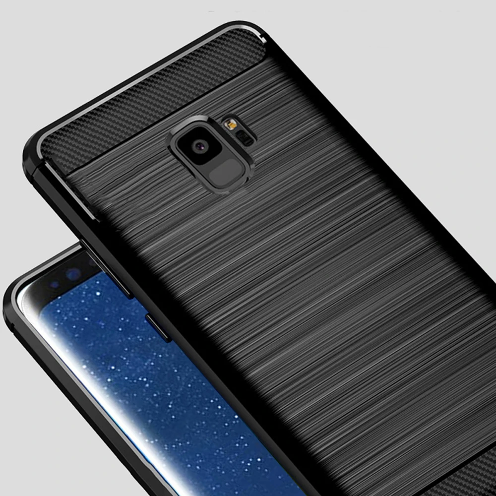 Для samsung Galaxy S9 S 9 Plus чехол из углеродного волокна чехол Полная защита чехол для телефона для samsung S9+ чехол противоударный бампер оболочка