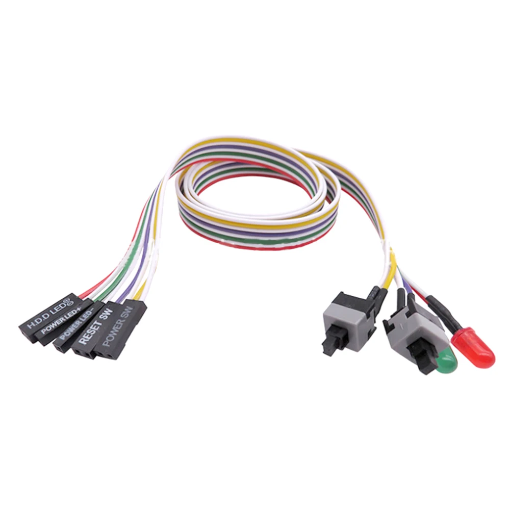 65 см материнская плата компьютера Мощность кабель оригинальный вкл/выкл Сброс с