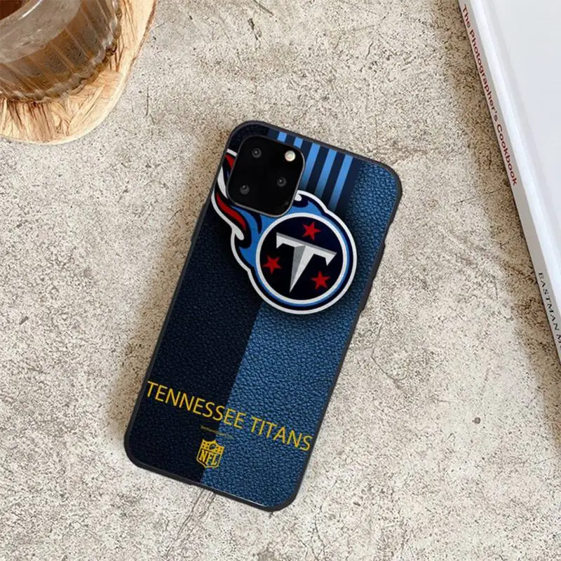 

Tennessee Titans Black TPU Phone Case For Iphone 6 6s 7 8 Plus XR X XS XSmax 11 12 Pro Mini Max