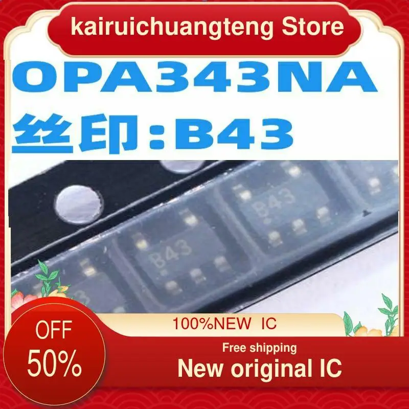 

（1PCS） OPA343NA/250 :B43 :SOT-23-5 New original IC