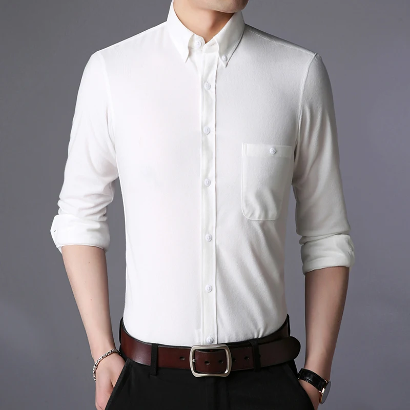 

2021 new autumn winter shirt men lapel long sleeve shirts 2021215