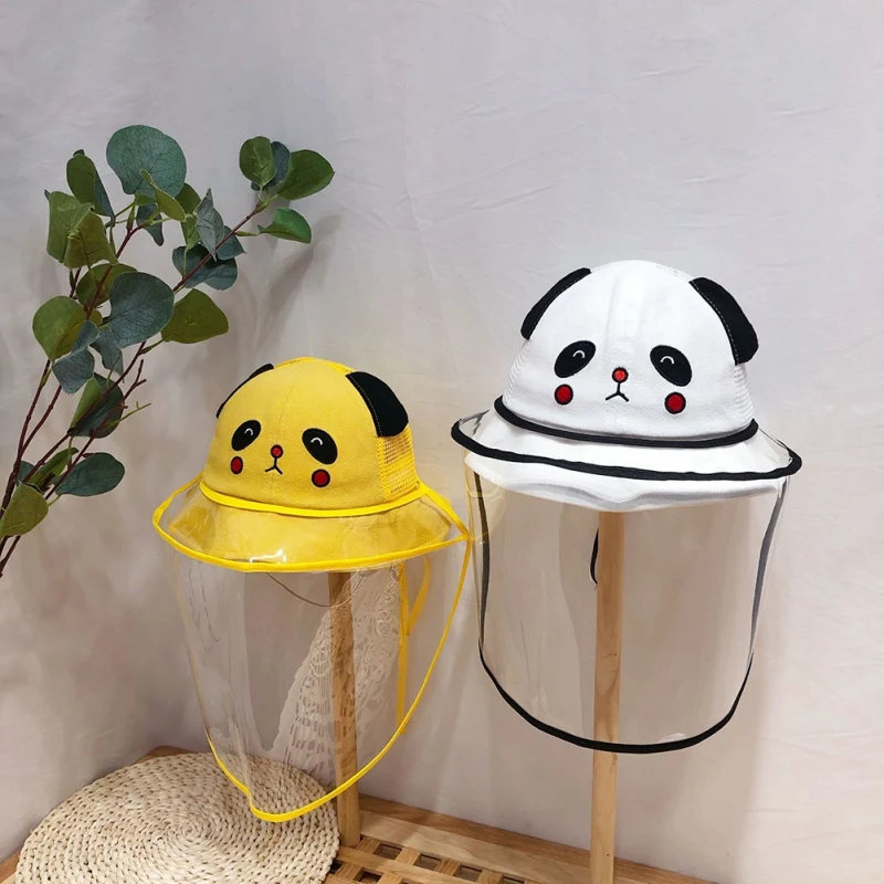 Новая детская шляпа рыбака с вышивкой супер милая панда съемная дизайнерская от