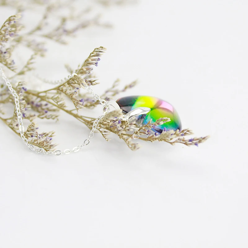 Очаровательная AB разноцветная Хрустальная стеклянная подвеска в форме сердца и