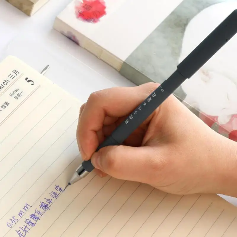 1 шт. стержень панда мышь свинка медведь стираемая черная чернильная ручка гель