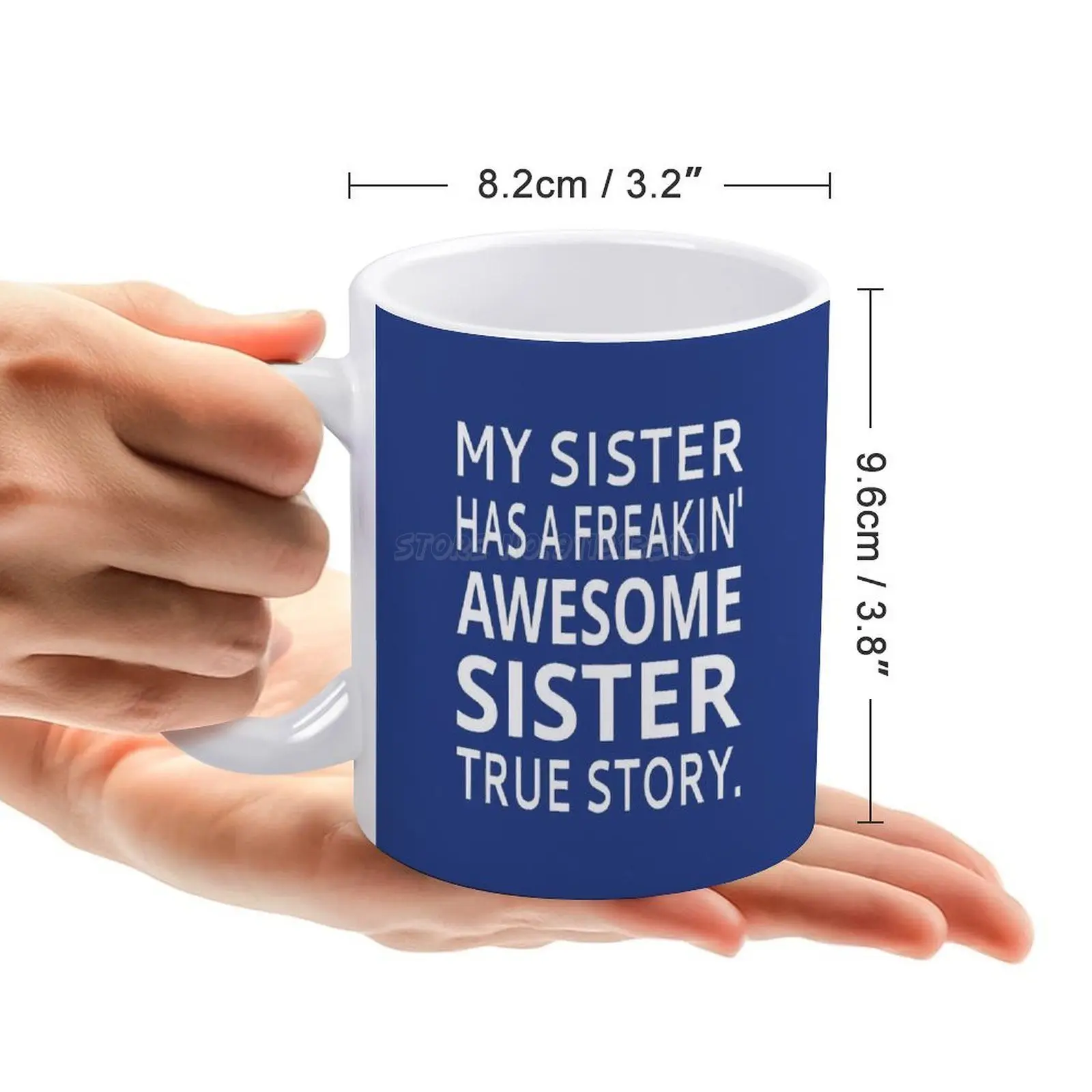 У моей сестры чудесная сестра белая кружка 11 унций забавные керамические чашки