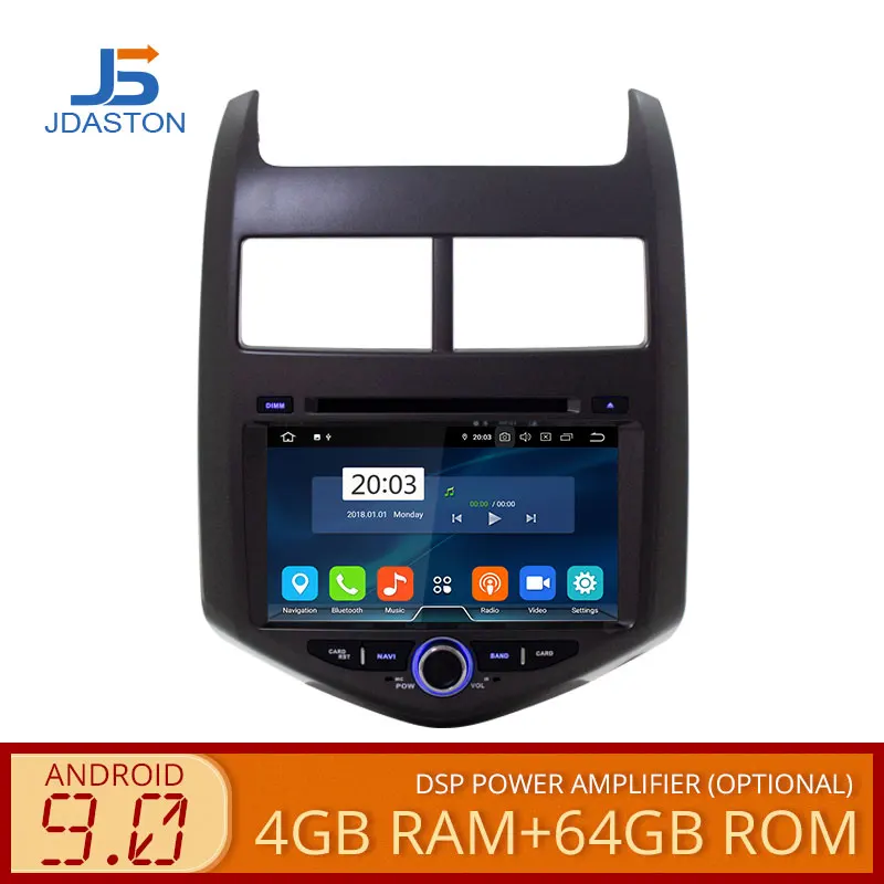 JDASTON Android 9,0 Автомобильный мультимедийный плеер для Chevrolet Aveo/Sonic 2011 2012 2013 2 Din Автомобильный Радио gps навигация Стерео DVD wifi