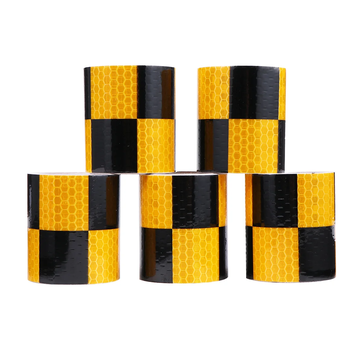 

4 рулона, светоотражающая защитная лента для автомобиля, поезда, предупреждающая лента, Светоотражающая полоса, светящиеся наклейки для авт...