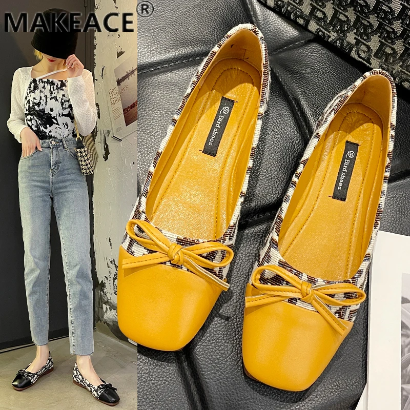 

Ladies flat shoes Korean mom shoes fashion doudou shoes 2021 fall new loafers INS fashion brand women's shoes net red shoes