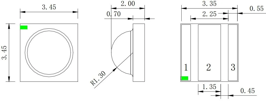 

UV-led lamp beads UVA 375nm SMD3535 3W CREE