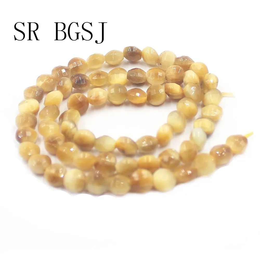 Бесплатная доставка 6 мм виды драгоценных камней граненая монета Ассорти