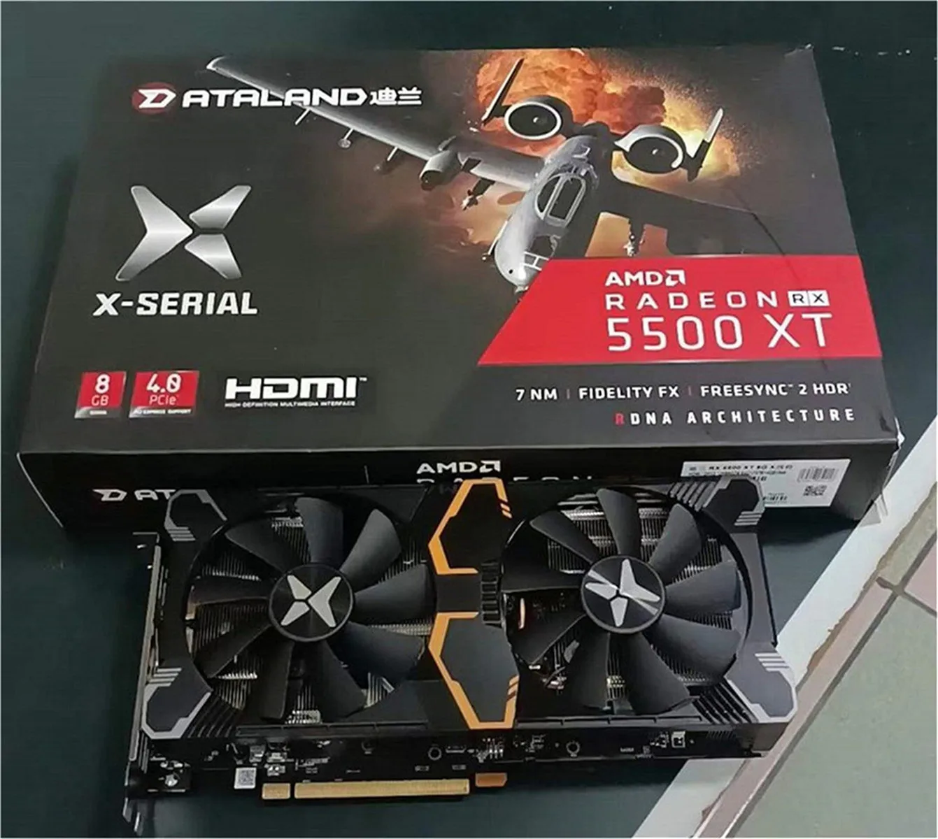 Видеокарта DATALAND RX 5500 XT 8G X warrior RX5500 X-SERIAL HDMI RT5500XT AMD RADEON | Мебель