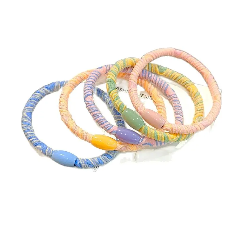 

Продажа простых и высокоэластичных бусин для завязывания резинки для девочек