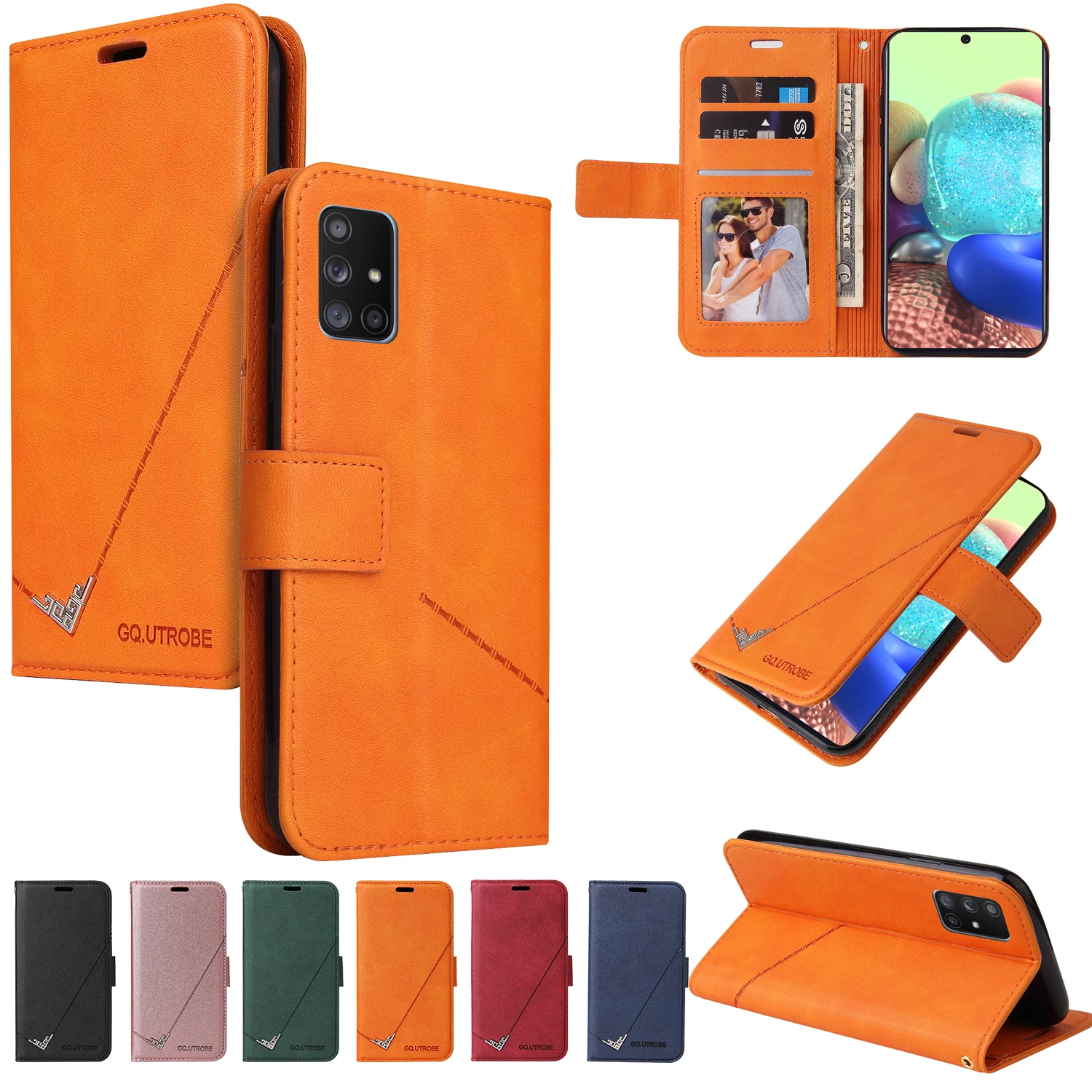 

Samsung M31 M31s M51Right-angle Leather phone case Magnetic closure