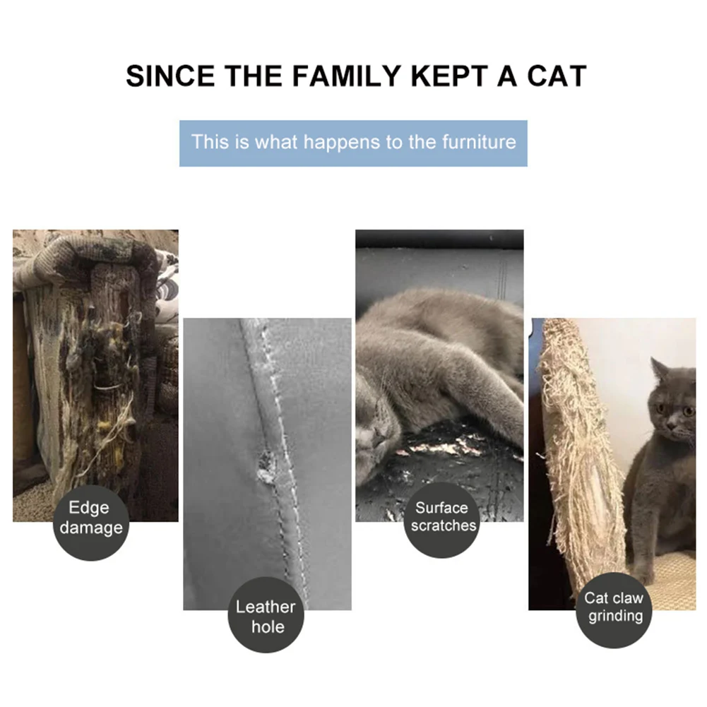 

4Pcs Transparent Cat Scratch Guard Sofa Furniture Protectors Paw Pad Sticker Scratchers Transparent Furniture Protectors