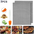 2 шт. антипригарный гриль для барбекю коврик для барбекю для выпечки многоразовая плита для приготовления пищи вечерние инструменты для гриля 30x40 см горячая распродажа
